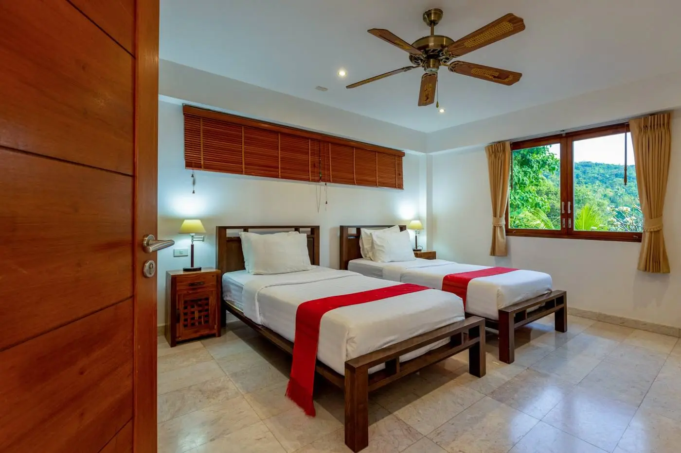 Villa Vadee bedroom 4 with garden views